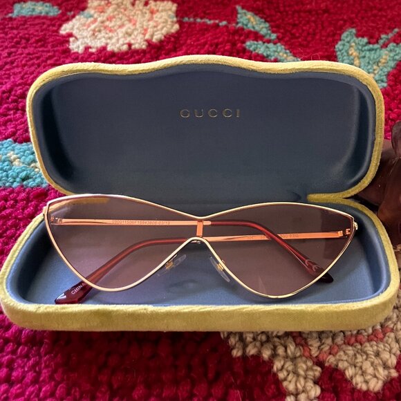 Gucci Green Velvet Glasses Case - Picture 1 of 6